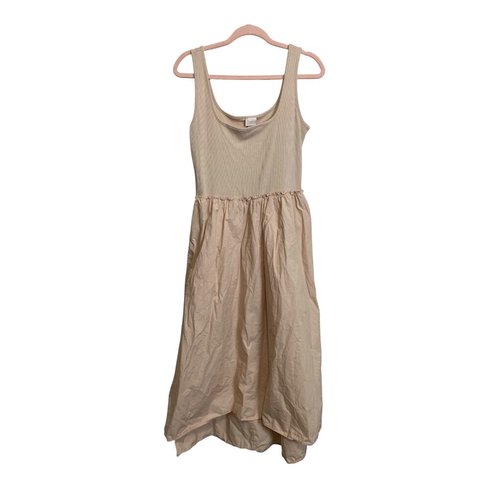 A New Day Ballet Dress Ribbed Bodice Fit Flare Side Pockets Size M